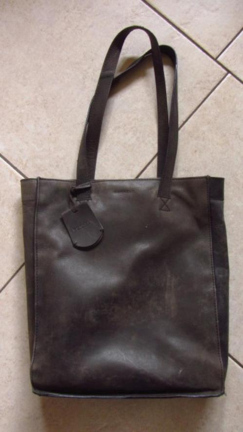 leren Burkely schouder / laptoptas, Sieraden, Tassen en Uiterlijk, Tassen | Schoudertassen, Zo goed als nieuw, Overige merken