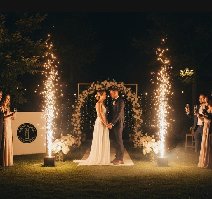 Sparkular machine huren - Vonken zonder vuur!, Hobby en Vrije tijd, Feestartikelen | Verhuur, Fantasy, Ophalen of Verzenden