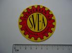 sticker oud SVEA ZWEDEN landbouw machine boer agrarisch, Verzenden, Zo goed als nieuw, Bedrijf of Vereniging