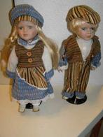 Twee porseleine kids, Verzamelen, Poppen, Ophalen of Verzenden, Zo goed als nieuw, Pop