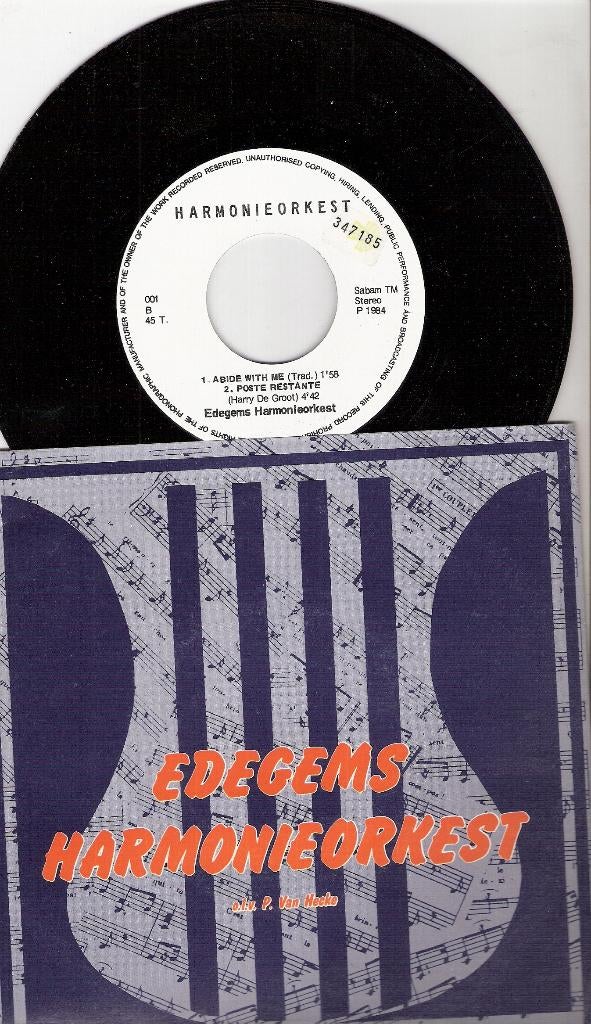 Belgie Harmonieorkest Edegem -vinyl EP 1984 ook VERZENDEN, Boeken, Ophalen, Gelezen