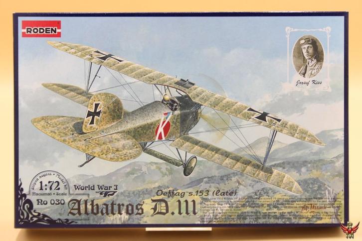 ROWASP | Roden 1/72 Albatros D III Oeffag s 153 (late), Hobby en Vrije tijd, Modelbouw | Vliegtuigen en Helikopters, Nieuw, Vliegtuig