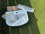 Nieuwe wasbak met plastic plate, Nieuw, Minder dan 100 cm, Wasbak of Wastafel, 25 tot 50 cm