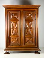 Burgundy Cabinet Frans antiek 1700, Ophalen, Gebruikt, Minder dan 150 cm, Minder dan 100 cm