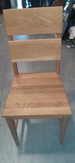 4x NIEUWE Houten Stoel Karin, Ophalen, Bruin, Zo goed als nieuw, Eén