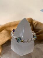 Fluoriet opaal girasol beschermt hoge trilling magie uniek, Sieraden, Tassen en Uiterlijk, Armbanden, Met edelsteen, Nieuw, Ophalen of Verzenden