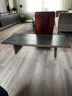 Tafel, genaakt van wagon delen, is met beits geverfd, Huis en Inrichting, Tafels | Salontafels, Gebruikt, 100 tot 150 cm, Minder dan 50 cm