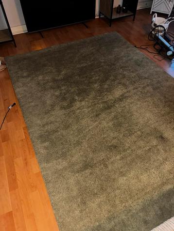Stoense Vloerkleed, laagpolig, licht olijfgroen, 170x240 cm beschikbaar voor biedingen