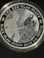 1oz black flag: ching shih - .9999 zilver Tuvalu, Ophalen of Verzenden, Zilver