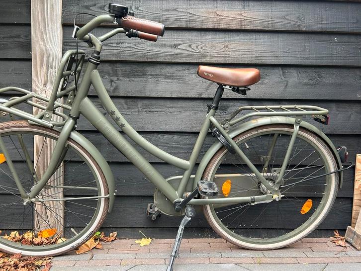 Cortina U4 26 inch transporter fiets groen, Fietsen en Brommers, Fietsen | Meisjes, Gebruikt, 26 inch of meer, Versnellingen, Ophalen