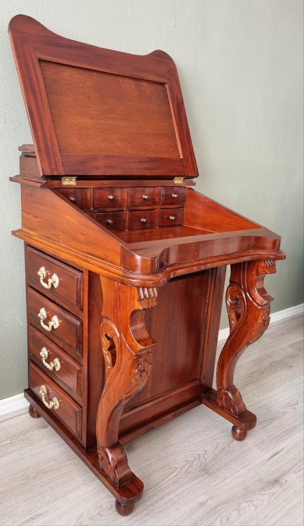 Antieke Davenport secretaris, Huis en Inrichting, Kasten | Ladekasten, Minder dan 100 cm, 50 tot 100 cm, 25 tot 50 cm, 3 of 4 laden