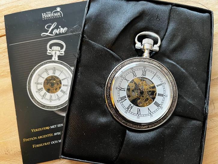 Zakhorloge Loire, Sieraden, Tassen en Uiterlijk, Horloges | Antiek, Zakhorloge, Overige merken, Zilver, Onbekend, Ophalen of Verzenden
