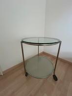 Bijzettrolley ikea, Minder dan 55 cm, Rond, Ophalen of Verzenden, Glas