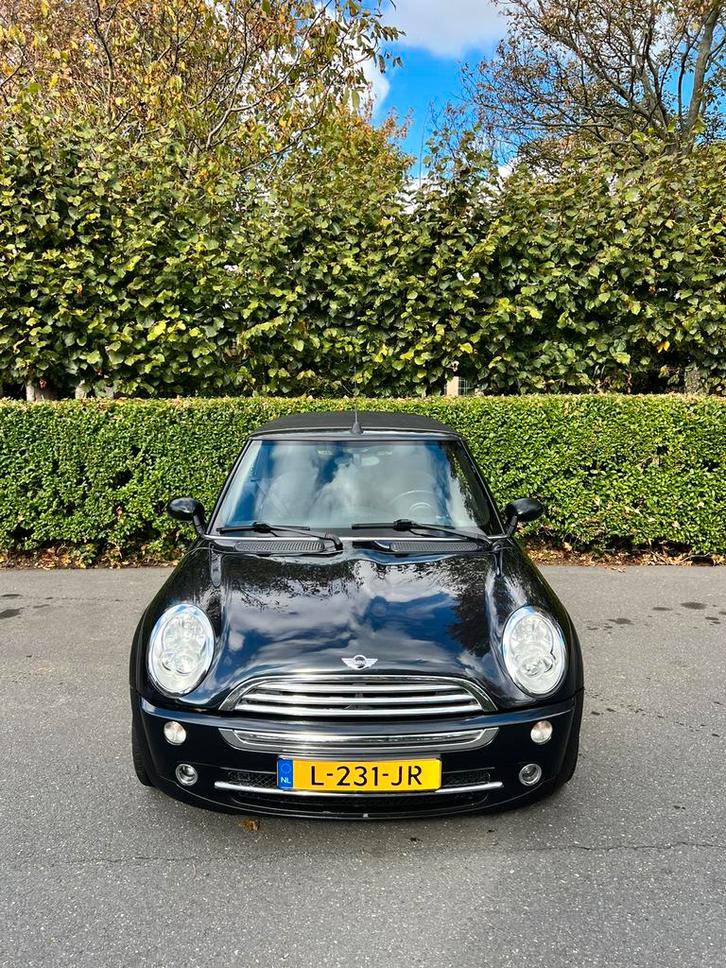Mini 1.6 16V ONE Cabrio 2007 Zwart, Auto's, Mini, Particulier, Cabrio, Benzine, E, Cabriolet, Handgeschakeld, Geïmporteerd, Zwart