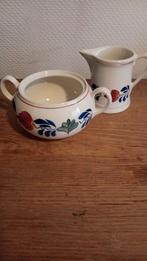 Boerenbont melkkannetje en suikerpot, Ophalen of Verzenden