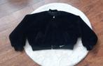 Nike Faux Fur Bomber - 2 kanten draagbaar - S/M/L, Zwart, Nike, Ophalen of Verzenden, Zo goed als nieuw