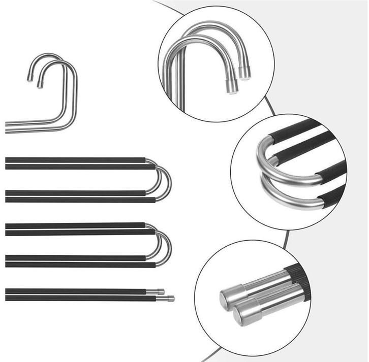 Hoppa! CRI043BK broekenhangers (set van 4) van €19 voor €9, Kleding | Dames, Kledinghangers, Nieuw, Metaal, Volwassenen, Ophalen of Verzenden