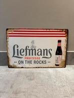 Mancave Bar Café Wanddecoratie metalen bordje Liefmans bier, Ophalen of Verzenden, Zo goed als nieuw, Reclamebord