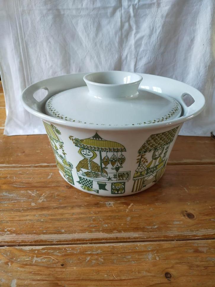 Retro schaal Figgjo Flint Market Garden., Verzamelen, Retro, Huis en Inrichting, Ophalen of Verzenden