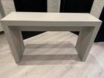 Grijze kaptafel / bijzettafel / bureau / sidetable, Huis en Inrichting, Tafels | Sidetables, Ophalen, 100 tot 150 cm, Zo goed als nieuw