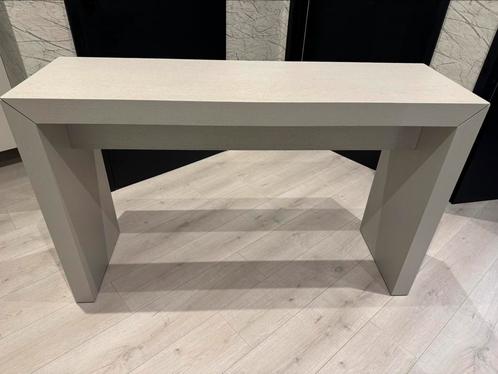 Grijze kaptafel / bijzettafel / bureau / sidetable, Huis en Inrichting, Tafels | Sidetables, Zo goed als nieuw, 25 tot 50 cm, 100 tot 150 cm