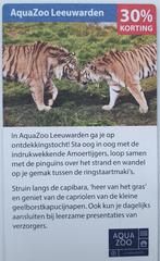 AquaZoo Leeuwarden: 30% korting voor maximaal 4 personen, Tickets en Kaartjes, Drie personen of meer, Kortingskaart