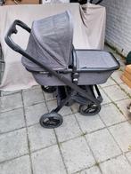Grijze Dubatti Kinderwagen - Zo goed als nieuw!, Kinderen en Baby's, Kinderwagens en Combinaties, Verstelbare duwstang, Zo goed als nieuw