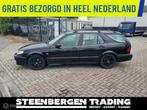 Saab 9-5 Estate 2.0t NETTE AUTO/LEER/APK 3-2026, Auto's, Saab, 4 cilinders, 150 pk, Zwart, Handgeschakeld