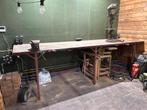 Werkbank met bankschroef, Doe-het-zelf en Verbouw, Ophalen, Gebruikt, 120 tot 170 cm, Bankschroef