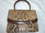 Vintage Slangenleren Damestas '60, Ophalen, Gebruikt, Bruin, Handtas