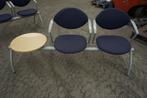 Zaalstoelen, stoelen op bankje bank voor wachtruimte, Vijf, Zes of meer stoelen, Blauw, Gebruikt, Stof