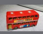 Vintage Blikken Speelgoed Bus - Rood, Antiek en Kunst, Antiek | Speelgoed, Ophalen of Verzenden