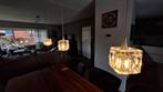 Italiaanse Kristallen Hanglamp, G4 halogeen of led, Ophalen of Verzenden, 75 cm of meer, Modern, Glas