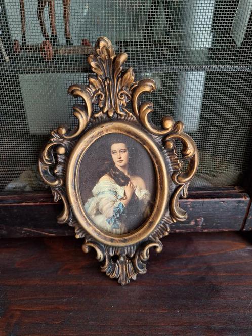 Sierlijk Barok Kuif Lijstje/Fotolijst/Schilderij, Antiek en Kunst, Curiosa en Brocante, Ophalen of Verzenden