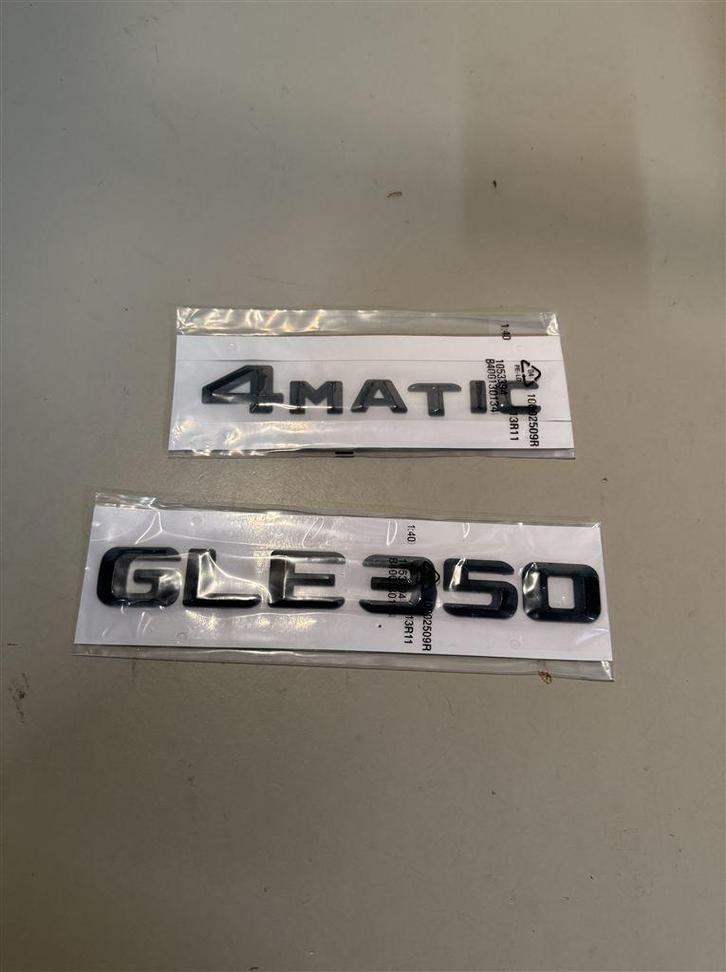 Mercedes Benz - GLE350 - 4matic logo badge sticker, Auto diversen, Autostickers, Ophalen of Verzenden