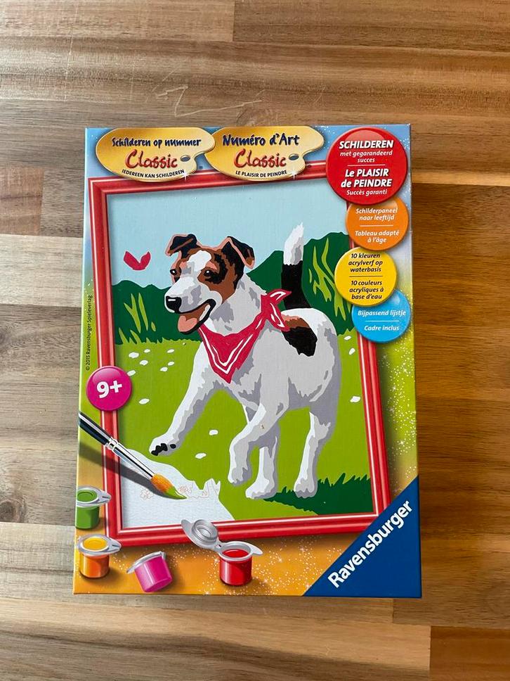 Schilderen op Nummer - Ravensburger Classic Hond, Hobby en Vrije tijd, Schilderen, Zo goed als nieuw, Schilderen op nummer, Ophalen of Verzenden