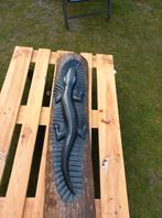 Wandpaneel gekko/hagedis, hout, Indonesië, Ophalen