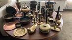 Verzameling koper messing geel rood pan pot vaas ketel kruik, Ophalen of Verzenden