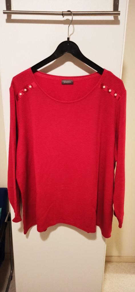 damestrui van Samoon maat 52 rood zgan, Kleding | Dames, Truien en Vesten, Zo goed als nieuw, Maat 46/48 (XL) of groter, Rood