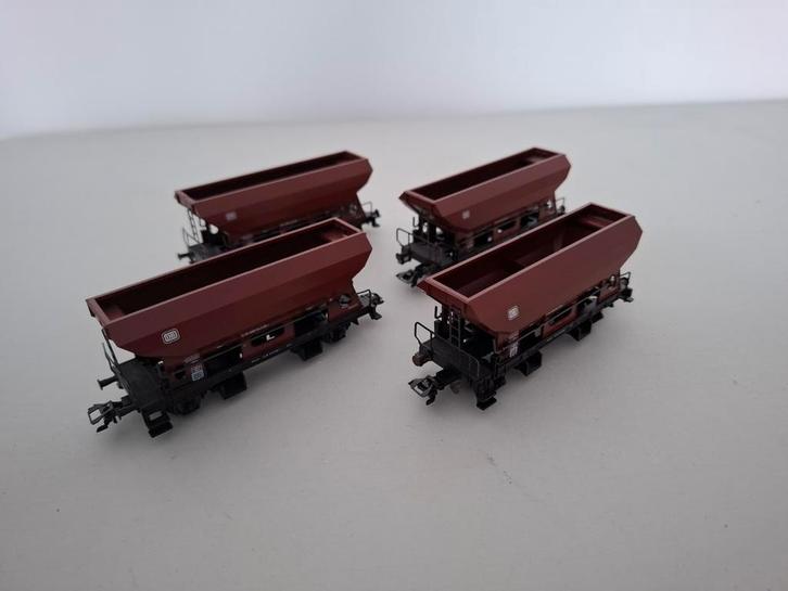 Marklin H0 4631 Stortwagen/zelflosser 4x van de DB, Hobby en Vrije tijd, Modeltreinen | H0, Zo goed als nieuw, Treinset, Wisselstroom