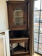 Antieke hoekkast, vitrinekast, opbrengst tbv st alzheimer, Antiek en Kunst, Antiek | Meubels | Kasten, Ophalen