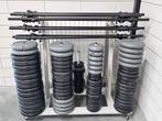 Bodypump set inclusief rek, Sport en Fitness, Ophalen, Gebruikt