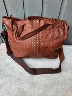 GROTE STOERE LEGEND TAS MET STUDS, Ophalen of Verzenden, Bruin