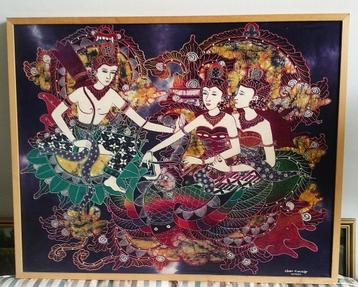 Indonesië - vrouwen op batik - Nusty Kuswadji beschikbaar voor biedingen