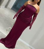 Bordeaux avond jurk, Kleding | Dames, Gelegenheidskleding, Ophalen of Verzenden