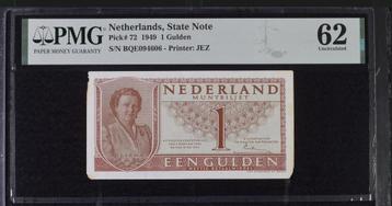 1 Gulden 1949 * Nederland (BQE-serie) * PMG 62 Uncirculated beschikbaar voor biedingen