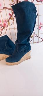 KNIELAARZEN BLAUWE PAOLO SIMONINI SIZE 39, Kleding | Dames, Schoenen, Ophalen of Verzenden, Gedragen, Blauw