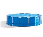 Intex Zwembad - Metal Frame + filterpomp 4,57m x 91 cm, Tuin en Terras, Zwembaden, Ophalen, Gebruikt, 80 tot 120 cm, Rond