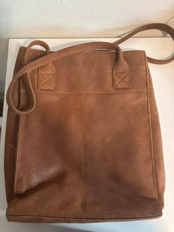 Bruine Suède Shopper Tas beschikbaar voor biedingen