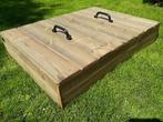 HOUTEN ZANDBAK 90x120 incl deksel kant en klaar geleverd, Ophalen, Nieuw